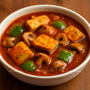 Paneer Musroom Chilly Gravy