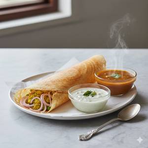 Onion Masala Dosa   