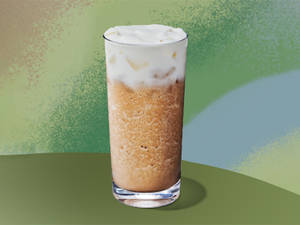 Caramel Frappuccino with Banana Foam