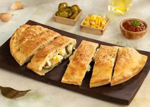 Pure Jain Cheesy Stuffed Bread