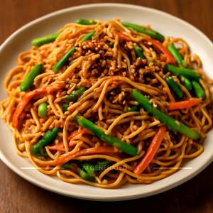 Veg Burnt Garlic Noodles 