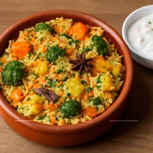 Veg Biryani (With Raita)