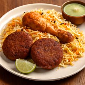 Chicken shami kabab [2pcs]