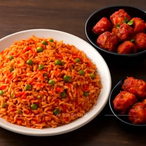 Paneer Schezwan Ricer With Paneer 65 Dry