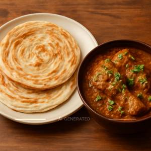 Combo Chicken Chettinad + 2 Kerala Parotta