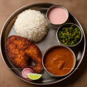 Surmai Fry Thali