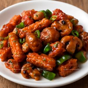 Baby Corn Mushroom Chilly Dry