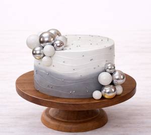Silver Elegant Chocolate Cake