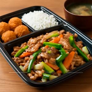 Niku yasai itame bento