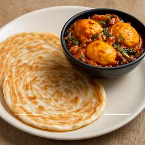 Combo Egg Roast + 2 Kerala Parotta