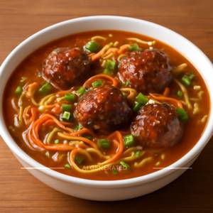 Veg Manchurian Noodle With Gravy