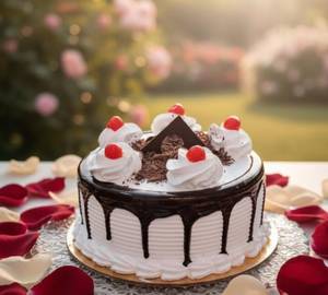 Blackforest Eggless Cake (500 gm).