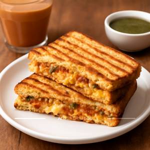 Masala Cheese Toast Sandwich