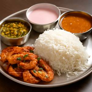 Prawns Fry Thali