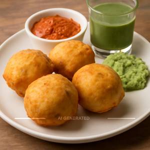 Batata vada plate