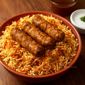 Chicken Seekh Kabab Biryani