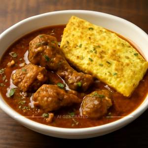 Patiala Murgh With Egg Omelette