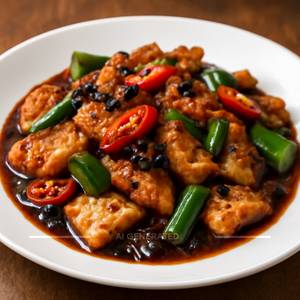 Fish In Black Bean Chilli Sauce 