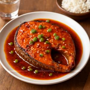 Fish Steak Schezwan (Pomfret)