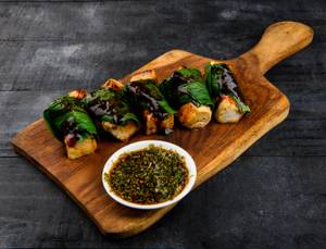 Pandan Leaf Wrapped Spiced Cottage Cheese