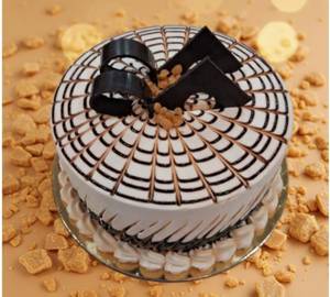 Crunchy Butterscotch Eggless Cake (Half Kg)