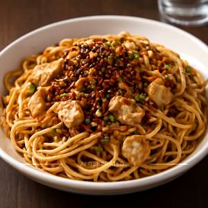 Burnt Garlic Chicken Noodles 