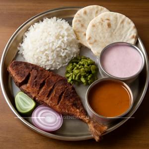 Bangda Fry Thali