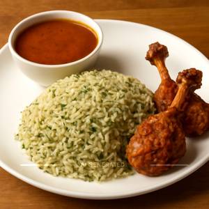 Chicken 1000 Rice (Served With Gravy And 2 Pc. Chicken Lollypop Masala)