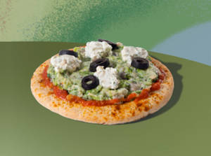 Pesto Veggie Ragi Flatbread