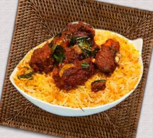 Mini fry piece chicken biryani 