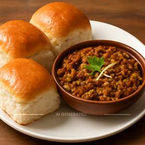 Mutton Kheema Fry Gotala Pav