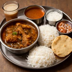 Gavthi Chicken Thali