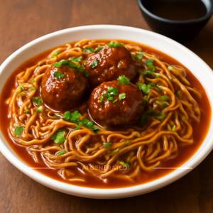Veg Manchurian Noodles