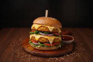 Double Cheese Veg Burger