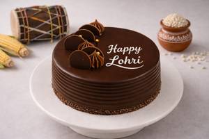 Happy Lohri Truffle Cake (500 Gm)