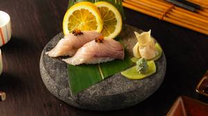 Hamachi Nigri Black Garlic Butter