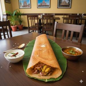 Onion masala butter dosa