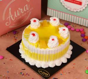 Eggless Pineapple Cake