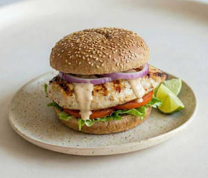 Healthy Chicken Burger (Wheat Bun)