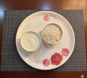 Dahi Poha And Sugar Pouch ( Breakfast )