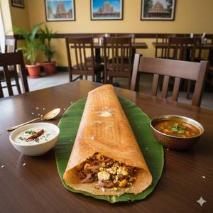 Onion masala paneer butter dosa