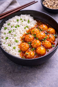 Silky Chilli Potato ( Rice Bowl )