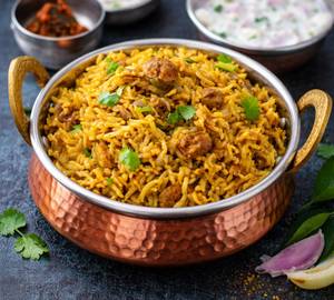Bhatkali Biryani with Burani Raita