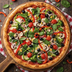 Deluxe Veggie Pizza