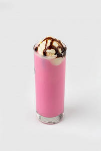 Rose Milk With Ice Cream