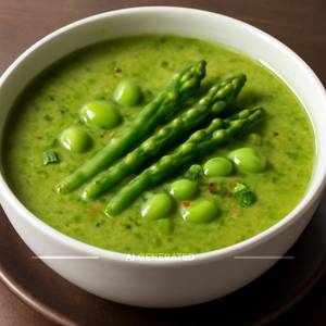 Asparagus Edamame Soup