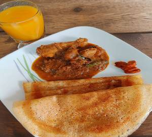 2 Dosa with Chicken Kulambu