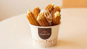 Filled Vanilla Churro Tub