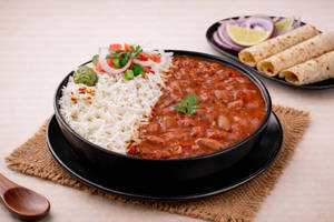 Delhi Style Rajma Rice (650 Ml) + Papad & Salad