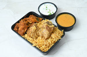 Andhra Mutton Biryani Chicken Fry
